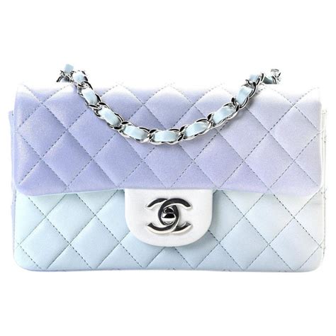 chanel blue ombre bag|Chanel mini flap bag.